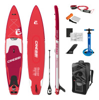 Inflatable Fury Touring DC ISUP Set - Red Color - Length 12’2’’ / 371 cm - HS-CNA051280 - hydrosport Cressi
